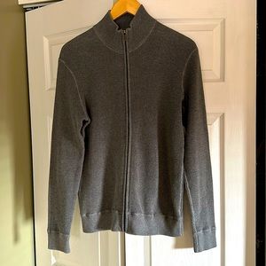 Michael Kors Full Zip Waffle Weave Sweater Size Medium